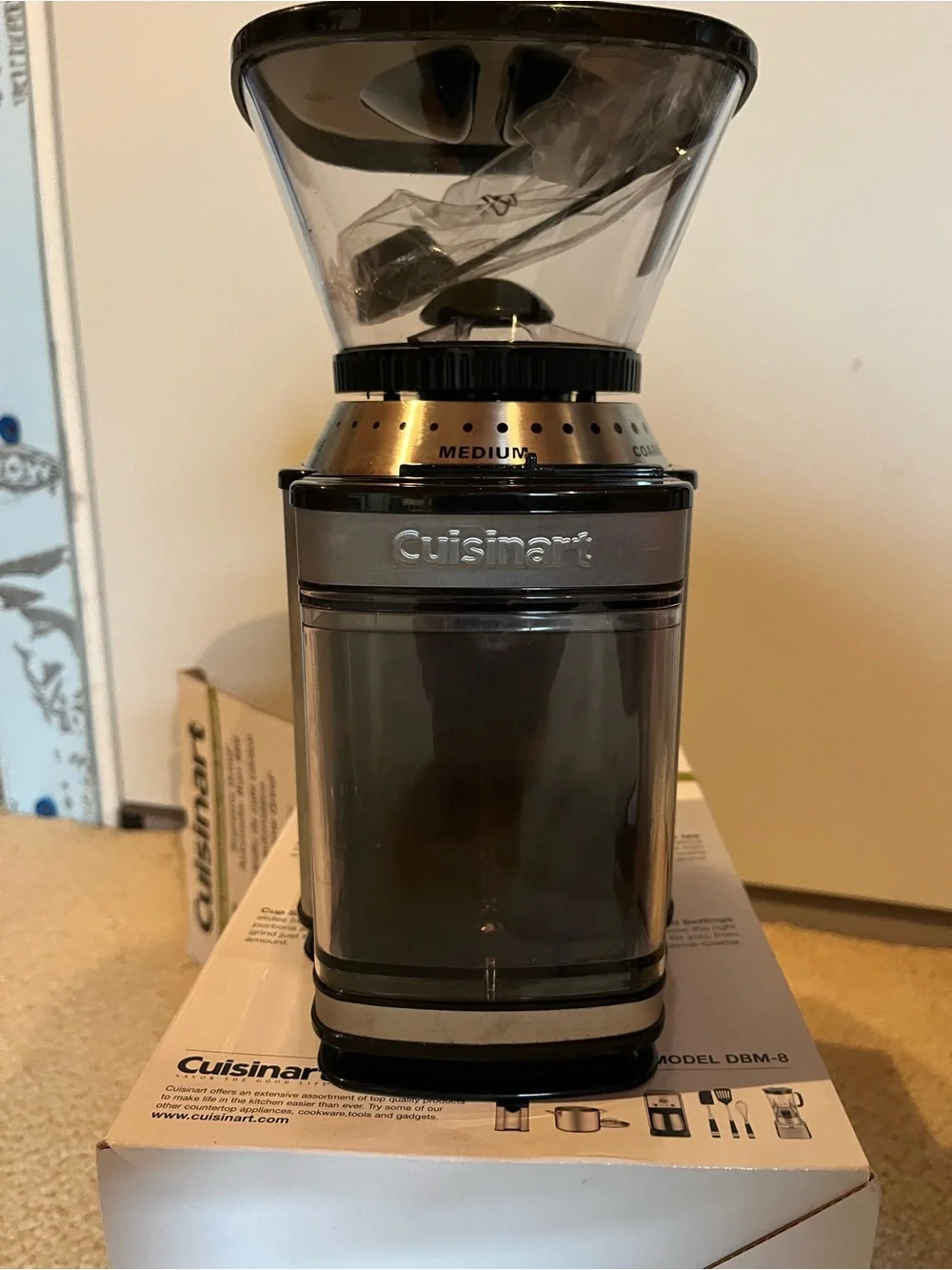 Cuisinart Black and Stainless Supreme Grind Automatic Burr Mill